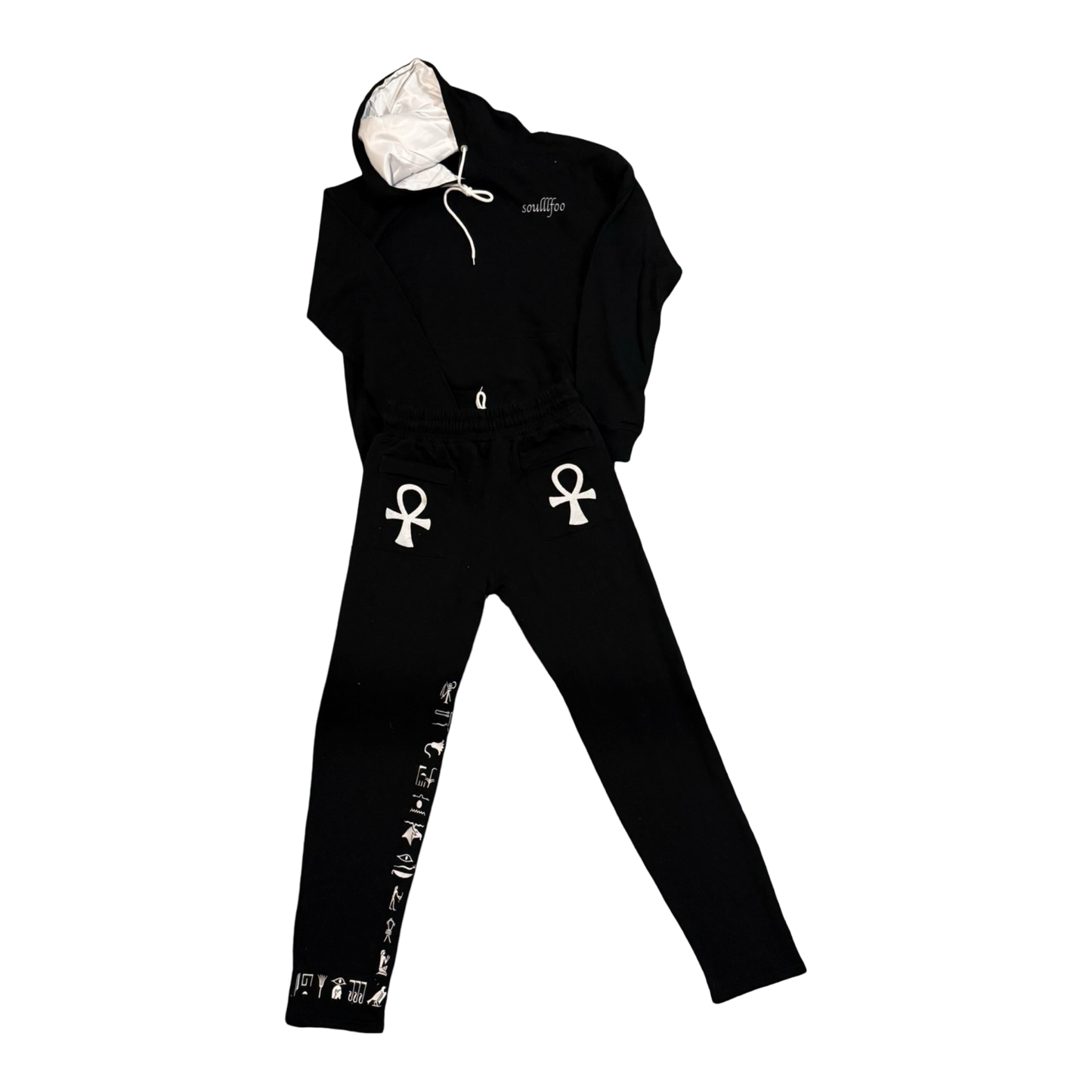 Kemet Sweat Sweat Suit Black & White