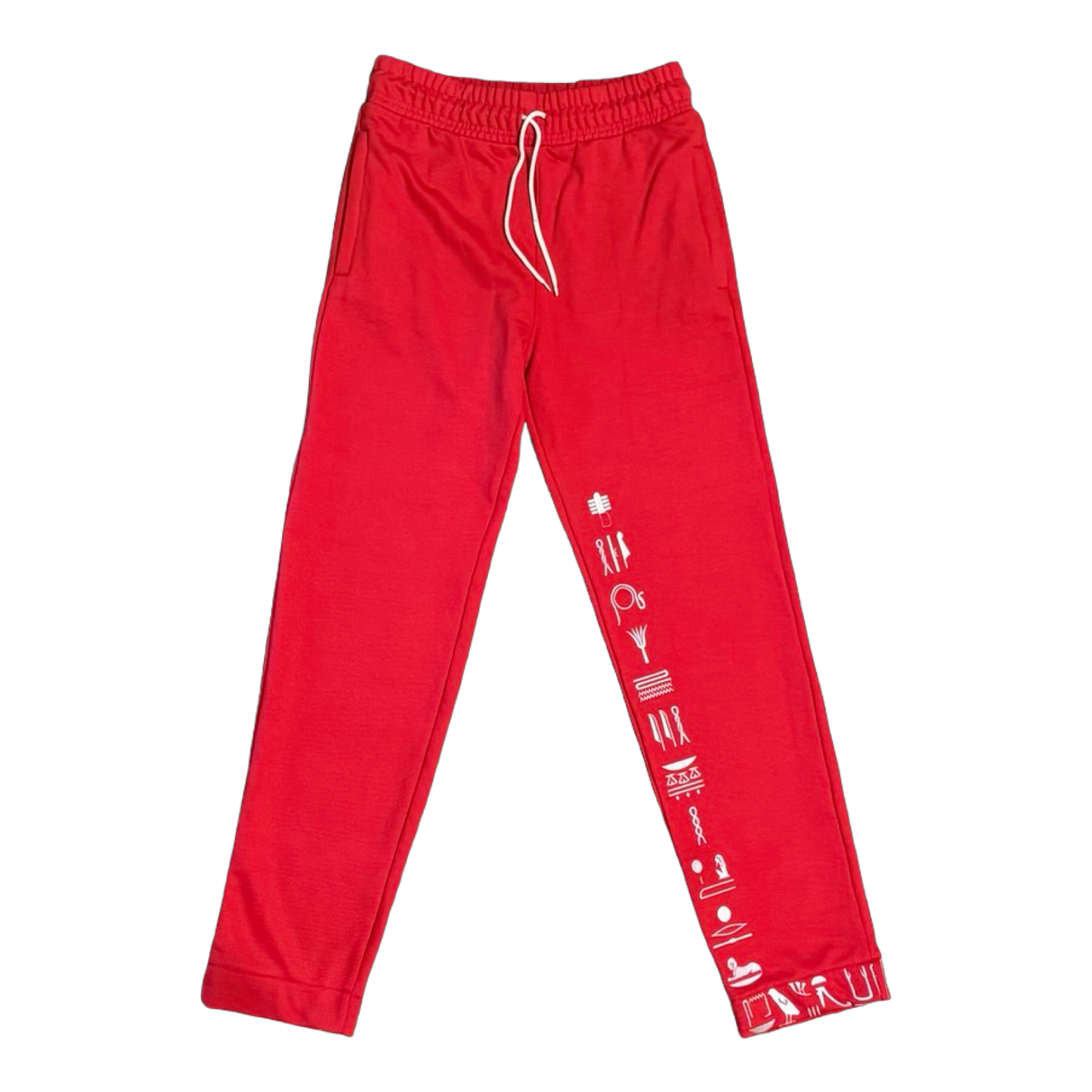 Kemet Sweat Suit Red & White Pants