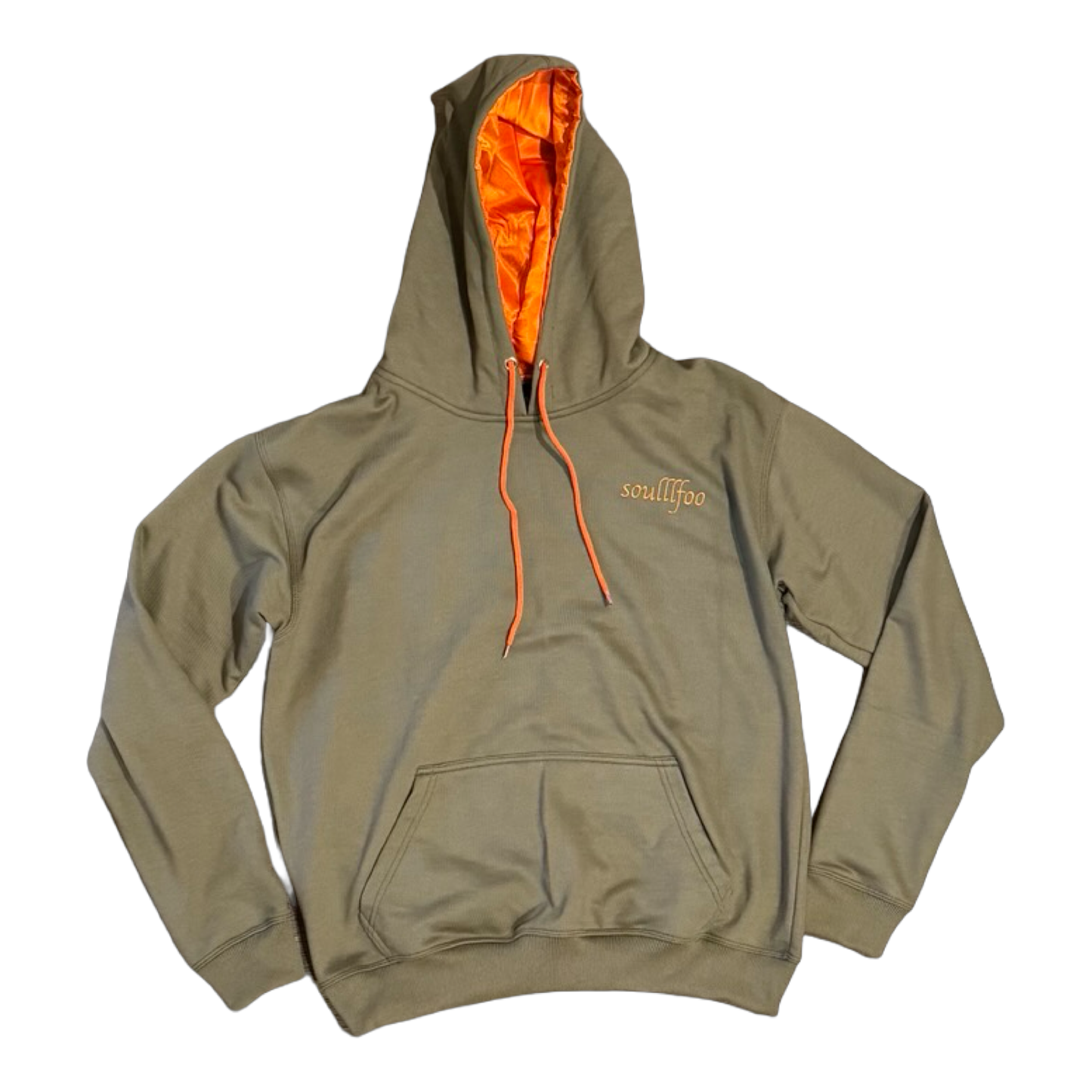 Kemet Sweat Suit Army Green & Orange Hoodie