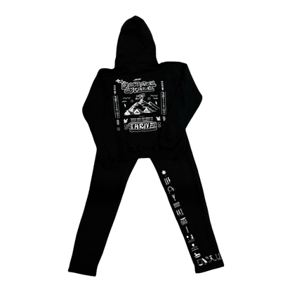 Kemet Sweat Sweat Suit Black & White