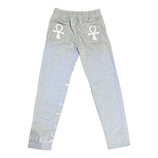Kemet Sweatsuit Grey & White Pants