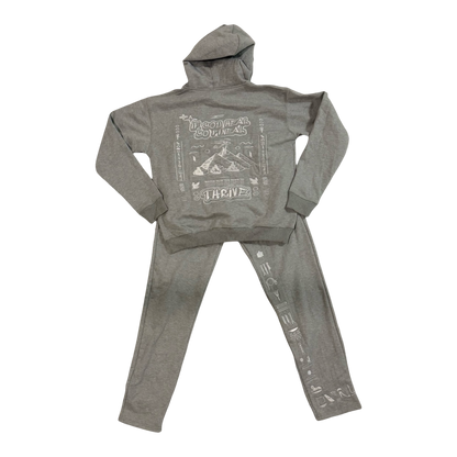 Kemet Sweat Sweat Suit Grey & White