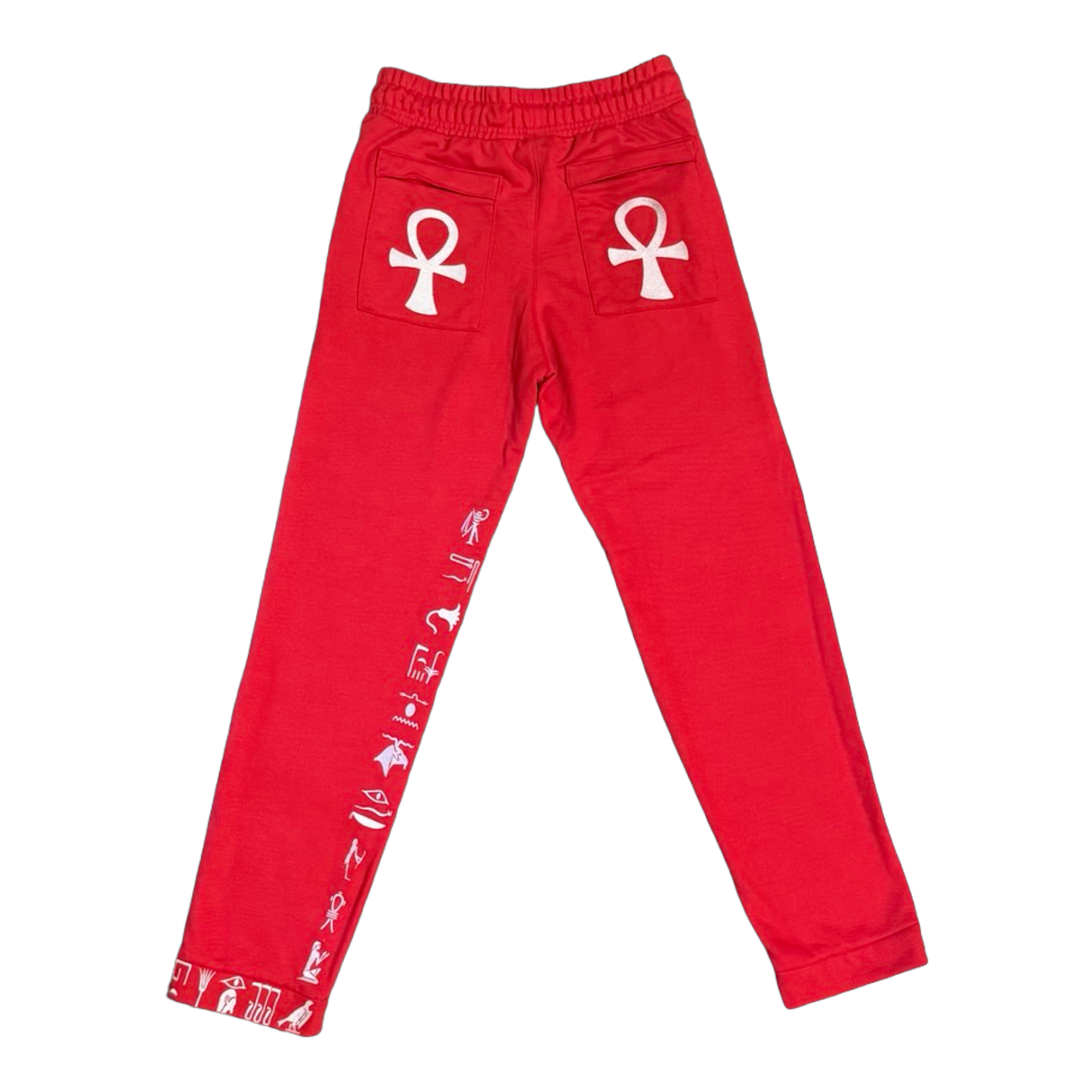 Kemet Sweat Suit Red & White Pants