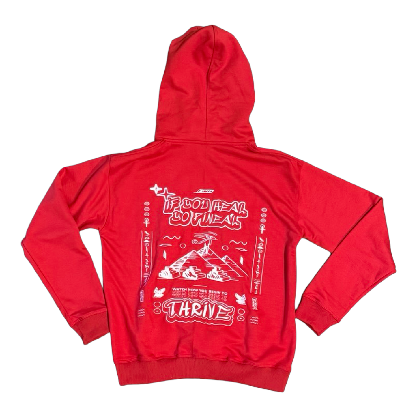 Kemet Sweat Suit Red & White Hoodie