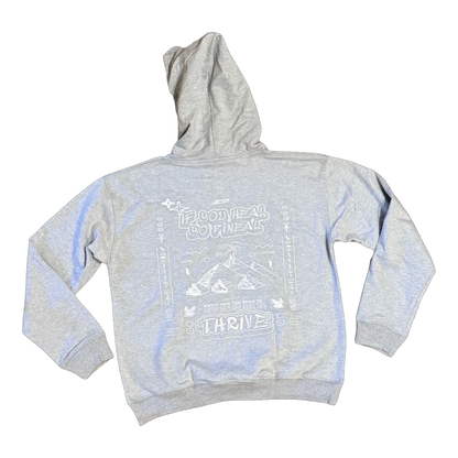 Kemet Sweatsuit Grey & White Hoodie