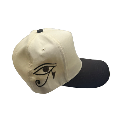 Melanated Jesus Snapback Hat Dark Brown & Cream