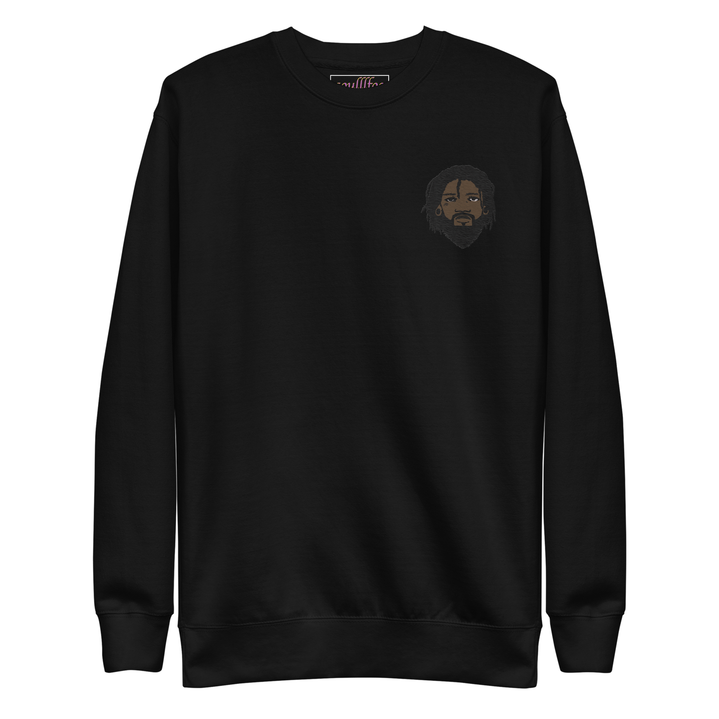 Melanated Jesus Embroidered Crewneck