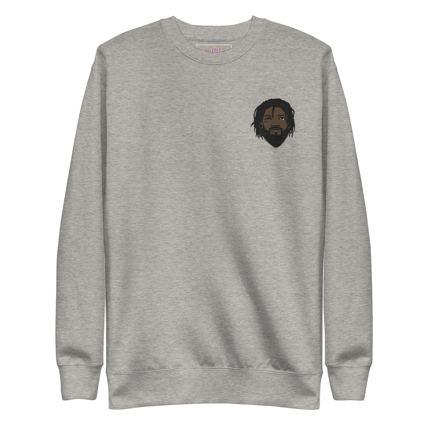 Melanated Jesus Embroidered Crewneck