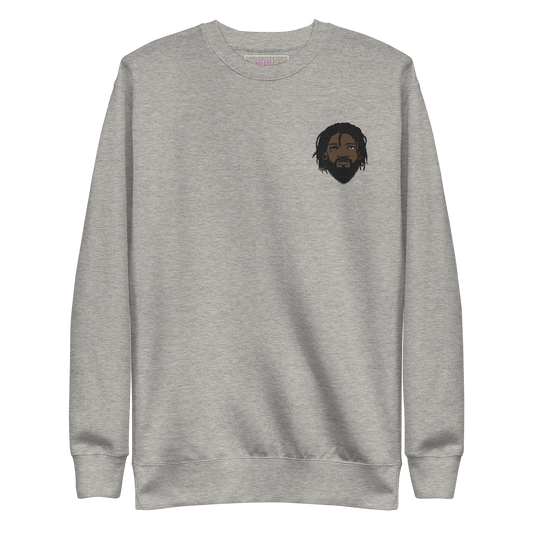 Melanated Jesus Embroidered Crewneck
